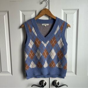 preppy argyle sweater vest